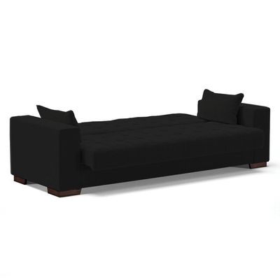 Sofá Cama 02 Lugares Lisboa Linho - D'Rossi Cor A79 Preto