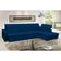 Sofá Istambul 3.80x2.10m Retrátil E Reclinável Com Chaise - Azul