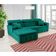 Sofá Retrátil E Reclinável Com Chaise Orlando 2.20x2.10m- Sofisticato-verde