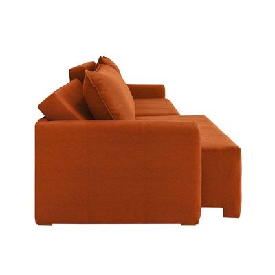 Sofá Cama Montana Retrátil E Reclinável 3 Lugares Sofatec Terracota