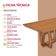 Mesa Para Sala De Jantar Flora Tampo Canto Moeda Laminado Cinamomo Imbuia