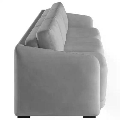 Sofá Cama Casal Para Sala 246cm Polska Z08 Veludo Cinza - Mpozenato