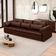 Sofá Retrátil 3 Lugares Para Sala 257cm Dijon Couro Caramelo S07 - Mpozenato