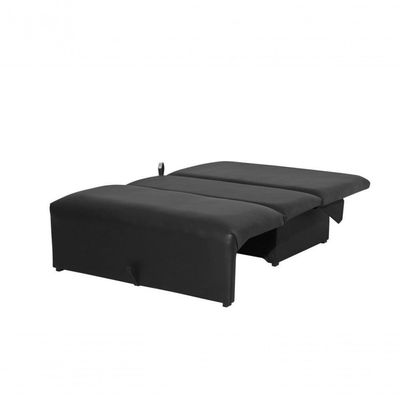 Sofá Cama Malu - Preto Corino