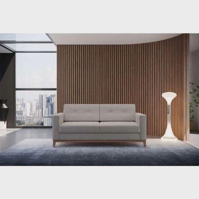 Sofá Com 2 Lugares Living Em Linho
