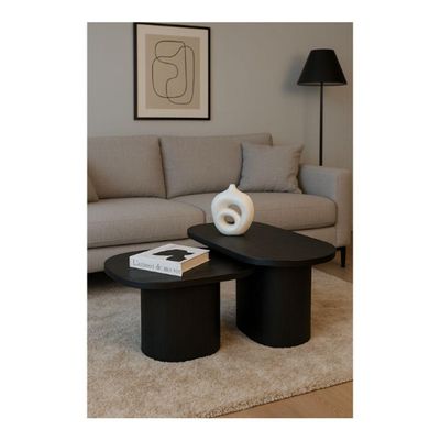 Conjunto De Mesa De Centro Dulpa Smart Madeira Ebano