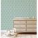 Papel de Parede Autoadesivo Vinílico Floral Estilo Asiático, Revestimento Decorativo Fácil DIY para Quarto e Sala - Verde - S4Sassy 63,5 cm (L) × 304,8 cm (C) / Verde - Vinil Liso
