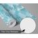 Papel de Parede Vinílico Autoadesivo com Pinceladas Azuis, Envolvente Decorativo, Fácil DIY para Quarto, Armários e Salas - S4Sassy 63,5 cm (L) × 304,8 cm (C) / Azul - Vinil Liso