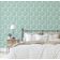 Papel de Parede Autoadesivo Vinílico Floral Estilo Asiático, Revestimento Decorativo Fácil DIY para Quarto e Sala - Verde - S4Sassy 63,5 cm (L) × 304,8 cm (C) / Verde - Vinil Liso