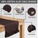 Caminho de Mesa com Babado Marrom para Decoração de Casa e Cozinha - Vargottam 35,56 Cm (L) × 182,88 Cm (C) / Marrom