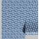 Papel de Parede Vinílico Autoadesivo com Estampa de Folhas Pequenas, Azul, Impermeável, Removível, para Quartos e Salas - S4Sassy 63,5 cm (L) × 609,6 cm (C) / Azul - Vinil Texturizado