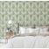 Papel de Parede Floral Real Estilo Asiático, Vinílico Autoadesivo, Adesivo Decorativo Fácil para Quarto, Sala e Ambientes - Verde - S4Sassy 63,5 cm (L) × 152,4 cm (C) / Verde - Vinil Texturizado