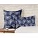 Capas de Almofada Decorativas Estampadas Tema Azul de Luxo - Vargottam 50,8 Cm × 50,8 Cm – Quadrado / Azul