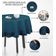 Toalha de Mesa Redonda com Babados para Cozinha e Sala de Jantar, Capa para Tampo de Mesa, Decoração, Algodão Lisa, Azul - Vargottam 137,16 Cm × 304,8 Cm – Retangular / Azul