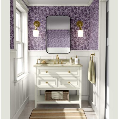 Papel de Parede Estampa Folha de Videira - Estilo Asiático, Autoadesivo, Envoltório Decorativo, DIY Fácil para Quarto e Sala - S4Sassy 63,5 cm (L) × 304,8 cm (C) / Roxo - Vinil Texturizado