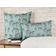 Capas de Almofada Luxuosas Estampadas Tema Azul, Capas Decorativas e Capa para Almofada de Sofá - Vargottam 35,56 Cm × 60,96 Cm – Retangular / Azul