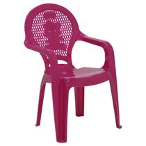 Cadeira Infantil Tramontina Catty Estampada em Polipropileno Rosa