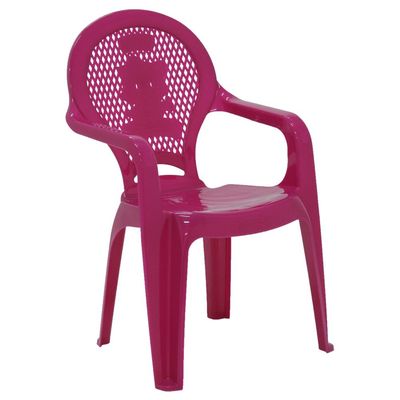 Cadeira Infantil Tramontina Catty Estampada em Polipropileno Rosa