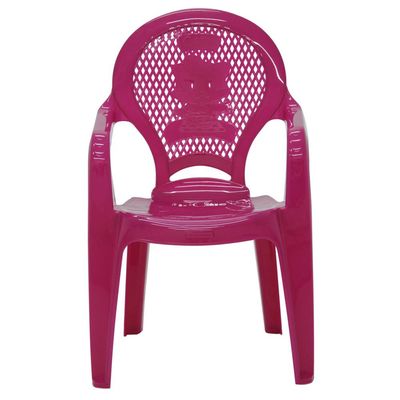 Cadeira Infantil Tramontina Catty Estampada em Polipropileno Rosa