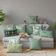 Capas de Almofada Verdes Estampadas Decorativas de Luxo - Vargottam 30,48 Cm × 30,48 Cm – Quadrado / Verde