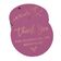 Tag para Garrafa 'Obrigado por Celebrar a Noiva' Metalizada para Lembrancinha de Chá de Noiva - Inkdotpot 50 Etiquetas Metalizadas / Rosa - Ouro Rosé