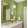 Papel de Parede Vinílico Autoadesivo Estampa Moderna de Folhas Tropicais Verde, Fácil Aplicação para Quarto, Armários e Ambientes - S4Sassy 63,5 cm (L) × 609,6 cm (C) / Verde - Vinil Liso