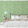 Papel de Parede Vinílico Autoadesivo Estampa Moderna de Folhas Tropicais Verde, Fácil Aplicação para Quarto, Armários e Ambientes - S4Sassy 63,5 cm (L) × 609,6 cm (C) / Verde - Vinil Liso