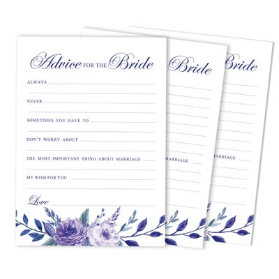 50 Cartões de Jogo Floral para Chá Nupcial e Despedida de Solteira, Quadrados em Branco para Preencher Ideias de Presente - Inkdotpot 12,7 Cm × 17,78 Cm / Branco - Por Que Fazemos Isso?