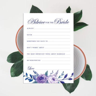 50 Cartões de Jogo Floral para Chá Nupcial e Despedida de Solteira, Quadrados em Branco para Preencher Ideias de Presente - Inkdotpot 12,7 Cm × 17,78 Cm / Branco - Por Que Fazemos Isso?