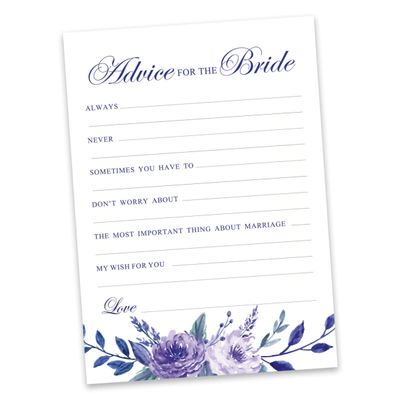 50 Cartões de Jogo Floral para Chá Nupcial e Despedida de Solteira, Quadrados em Branco para Preencher Ideias de Presente - Inkdotpot 12,7 Cm × 17,78 Cm / Branco - Por Que Fazemos Isso?