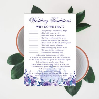 50 Cartões de Jogo Floral para Chá Nupcial e Despedida de Solteira, Quadrados em Branco para Preencher Ideias de Presente - Inkdotpot 12,7 Cm × 17,78 Cm / Branco - Por Que Fazemos Isso?