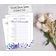 50 Cartões de Jogo Floral para Chá Nupcial e Despedida de Solteira, Quadrados em Branco para Preencher Ideias de Presente - Inkdotpot 12,7 Cm × 17,78 Cm / Branco - Conjunto de 4