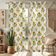 Cortinas Voil Extra-Longas de Georgette Estampada Floral em Bloco, Filtrantes de Luz, 2 Painéis Topo com Ilhós para Altura Dupla - Vargottam 106,68 Cm (L) × 243,84 Cm (C) / Amarelo