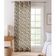 Cortinas Voil Extra-Longas com Estampa Floral para Janelas/Portas de Dupla Altura - 2 Painéis com Ilhós, Georgette Filtrante - Vargottam 132,08 Cm (L) × 213,36 Cm (C) / Marrom