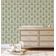 Papel de Parede Floral Real Estilo Asiático, Vinílico Autoadesivo, Adesivo Decorativo Fácil para Quarto, Sala e Ambientes - Verde - S4Sassy 63,5 cm (L) × 609,6 cm (C) / Verde - Vinil Liso