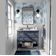 Papel de Parede Vinílico Autoadesivo Esboço Artístico de Dália - Revestimento Decorativo Azul Fácil de Aplicar para Quarto e Sala - S4Sassy 63,5 cm (L) × 304,8 cm (C) / Azul - Vinil Texturizado
