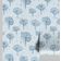 Papel de Parede Vinílico Autoadesivo Esboço Artístico de Dália - Revestimento Decorativo Azul Fácil de Aplicar para Quarto e Sala - S4Sassy 63,5 cm (L) × 609,6 cm (C) / Azul - Vinil Texturizado