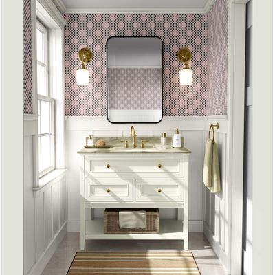 Papel de Parede Autoadesivo Geométrico Rosa, Vinil Impermeável, Removível, para Locatários, Quarto e Sala de Jantar - S4sassy 63,5 cm (L) × 609,6 cm (C) / Rosa - Vinil Liso