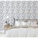 Revestimento Autoadesivo Estampa Blossom Bloom, Mural Estilo Asiático para Banheiro, Lavanderia e Closet, Vinil Branco - S4Sassy 63,5 cm (L) × 304,8 cm (C) / Branco - Vinil Texturizado