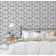 Papel Adesivo de Parede Estampa Lírios Botânicos Vinílico Impermeável Removível Mix Pastel para Inquilinos Quarto e Sala de Jantar - S4sassy 63,5 cm (L) × 914,4 cm (C) / Azul - Vinil Texturizado