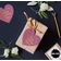 Etiquetas para Pendurar de Lembrancinha do Dia dos Namorados em Papel Metalizado - Inkdotpot 50 Etiquetas Metalizadas / Rosa - Dourado