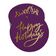 Etiquetas Pendentes para Garrafas 'Happy Holiday' com Acabamento Metalizado para Lembrancinha - Inkdotpot 100 Etiquetas Metalizadas / Roxo - Ouro Rosé