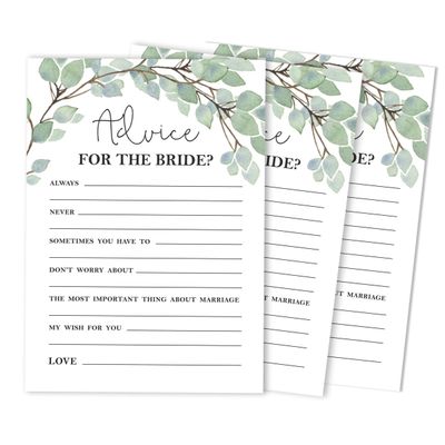 50 Cartões de Bingo Quadrados Brancos para Preencher Ideias de Presente para Chá de Noiva e Despedida de Solteira com Folhagens - Inkdotpot 12,7 Cm × 17,78 Cm / Branco - O Que Tem no Seu Celular