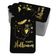 Etiquetas de Papel Foil "Feliz Halloween" Para Lembrancinhas e Para Pendurar - Inkdotpot 100 Etiquetas Metalizadas / Preto - Dourado