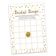 Pacote com 50 Cartões Quadrados em Branco com Confete Dourado para Chá de Noiva e Despedida de Solteira - Inkdotpot 12,7 Cm × 17,78 Cm / Branco - Bingo da Noiva