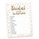 Pacote com 50 Cartões Quadrados em Branco com Confete Dourado para Chá de Noiva e Despedida de Solteira - Inkdotpot 12,7 Cm × 17,78 Cm / Branco - Jogo de Palavras da Noiva