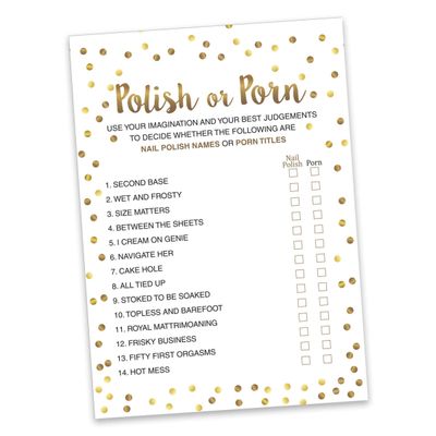 Pacote com 50 Cartões Quadrados em Branco com Confete Dourado para Chá de Noiva e Despedida de Solteira - Inkdotpot 12,7 Cm × 17,78 Cm / Branco - Esmalte ou Filme