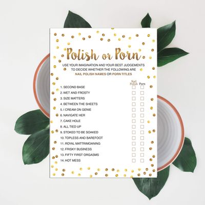 Pacote com 50 Cartões Quadrados em Branco com Confete Dourado para Chá de Noiva e Despedida de Solteira - Inkdotpot 12,7 Cm × 17,78 Cm / Branco - Esmalte ou Filme