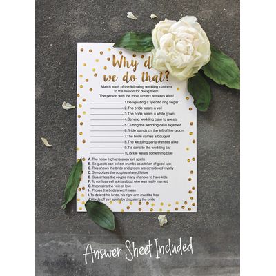 Pacote com 50 Cartões Quadrados em Branco com Confete Dourado para Chá de Noiva e Despedida de Solteira - Inkdotpot 12,7 Cm × 17,78 Cm / Branco - Por Que Fazemos Isso?
