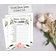 Cartões Quadrados em Branco para Chá de Noiva e Despedida de Solteira, Preenchíveis, 50 Unidades, Floral - Inkdotpot 12,7 Cm × 17,78 Cm / Branco - Conjunto de 4